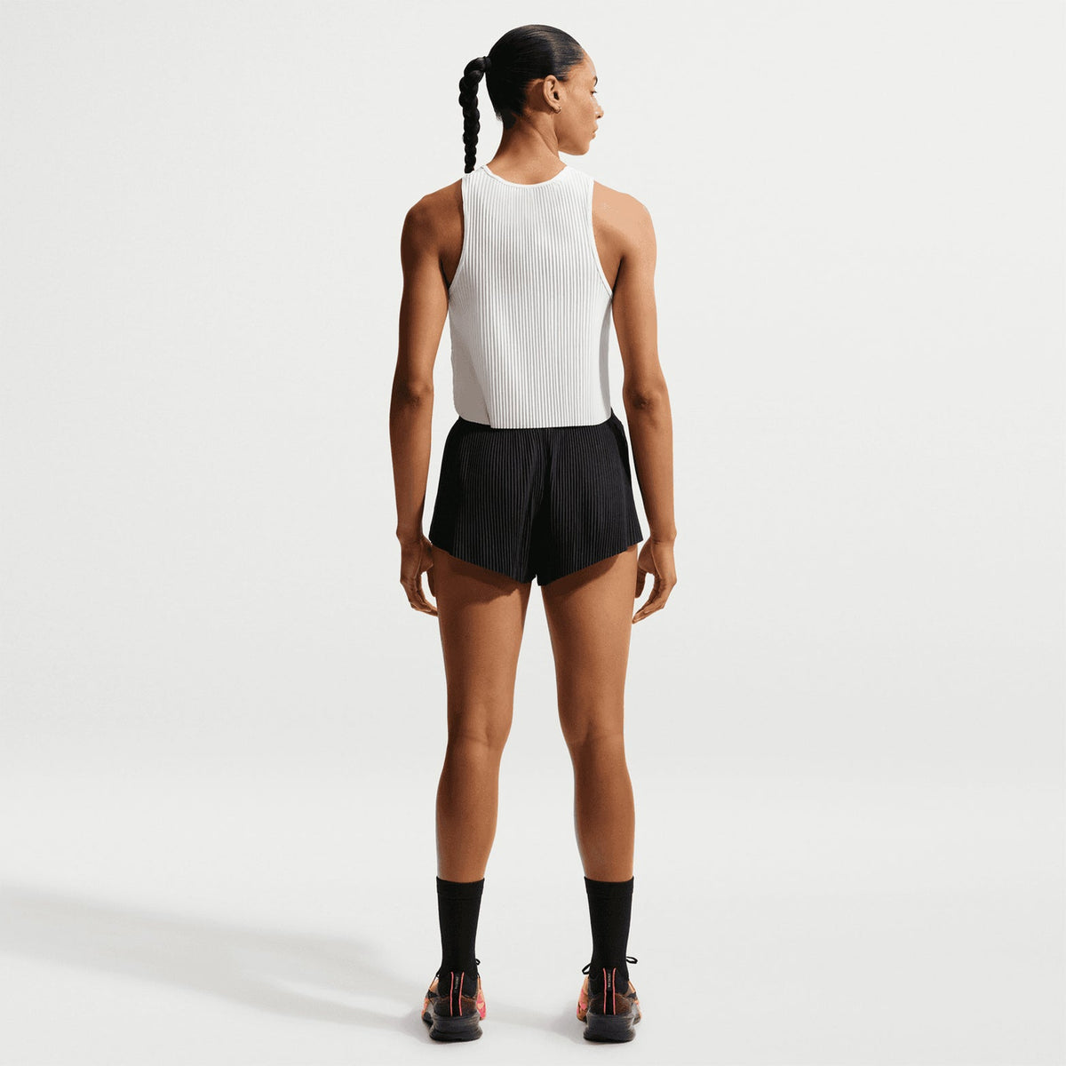 Women's Dri-FIT Aeroswift ADV Mid-Rise 3 Inch Running Shorts Black / White