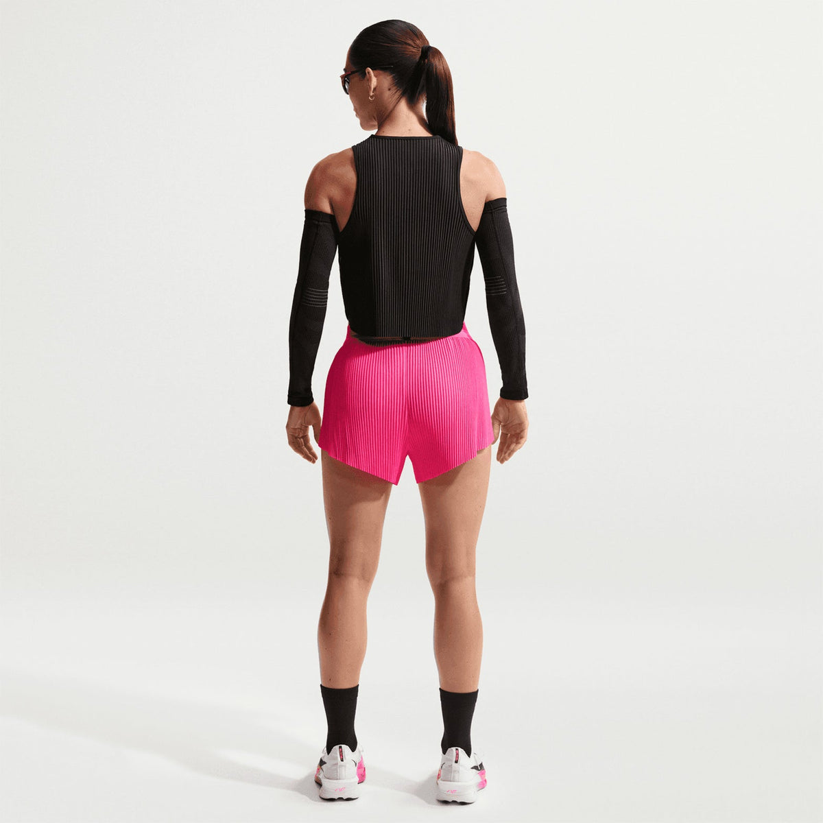 Women's Dri-FIT Aeroswift ADV Mid-Rise 3 Inch Running Shorts Hyper Pink / Black