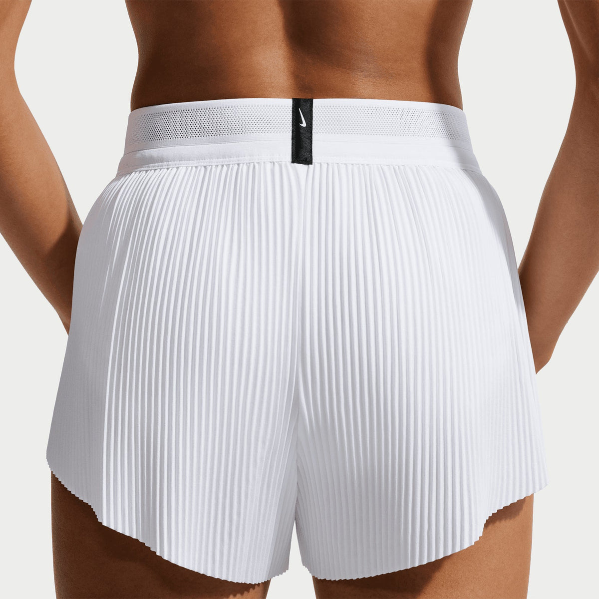 Women's Dri-FIT Aeroswift ADV Mid-Rise 3 Inch Running Shorts White / Black