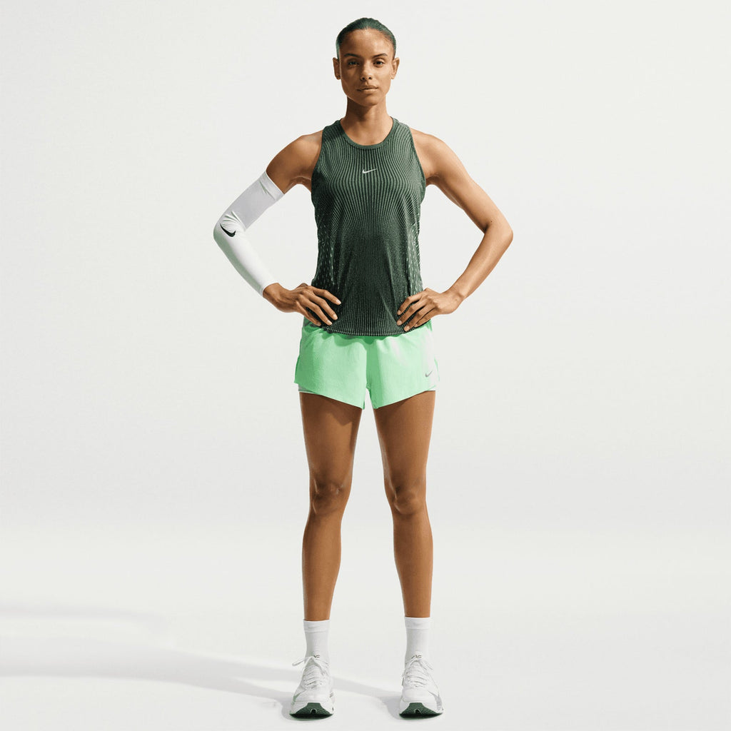 Women's Dri-FIT Aeroswift Running Tank Black / Light Green Spark / Reflective Silver