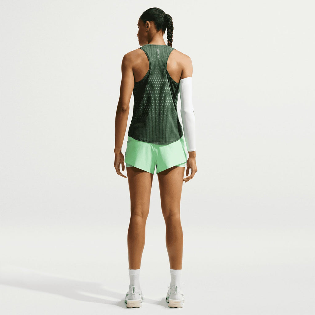 Women's Dri-FIT Aeroswift Running Tank Black / Light Green Spark / Reflective Silver
