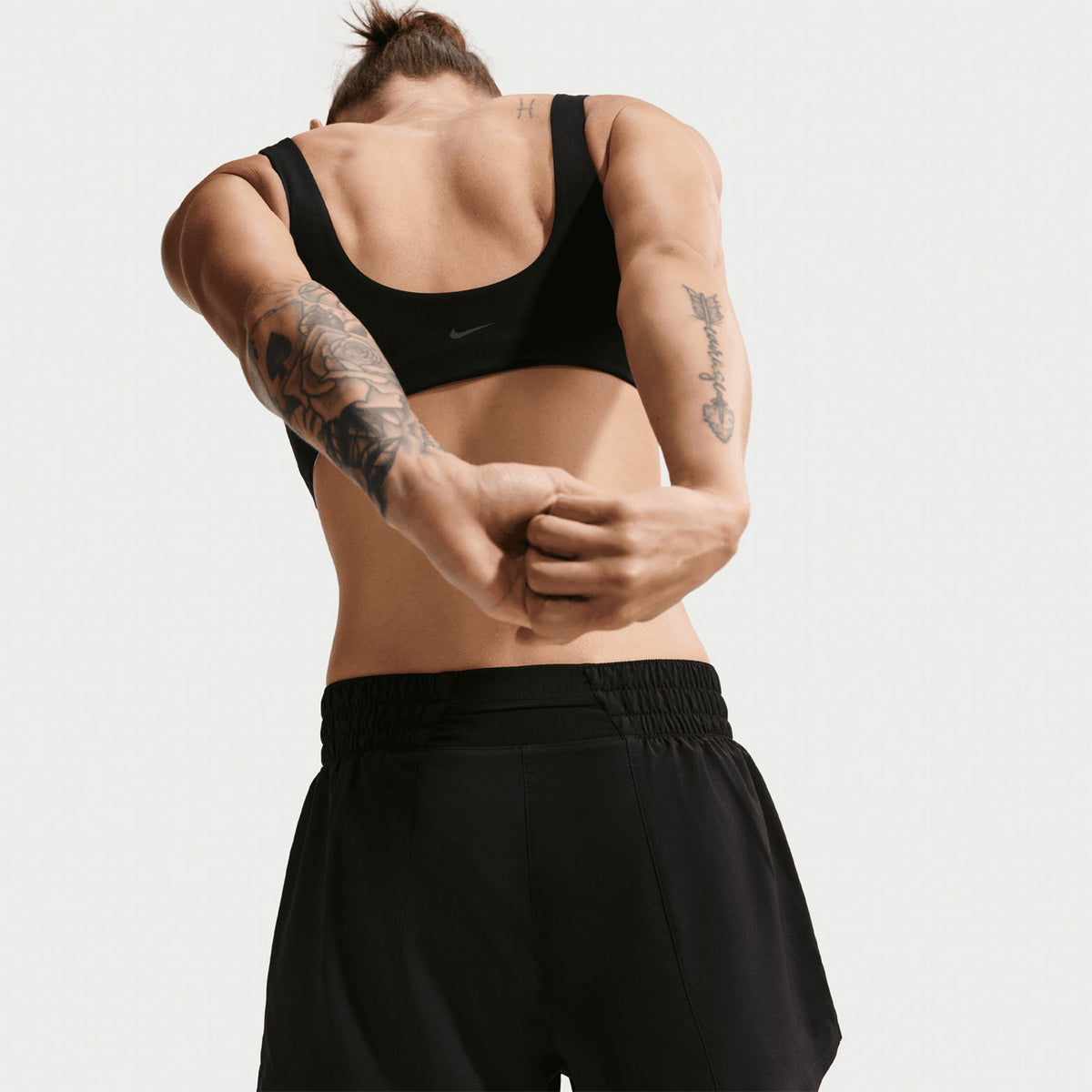 Women's Dri-FIT High-Waisted 3 Inch 2 in 1 Shorts Black / White