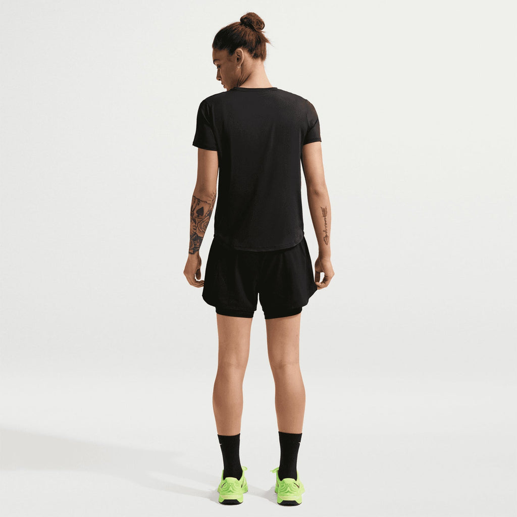 Women's Dri-FIT High-Waisted 3 Inch 2 in 1 Shorts Black / White
