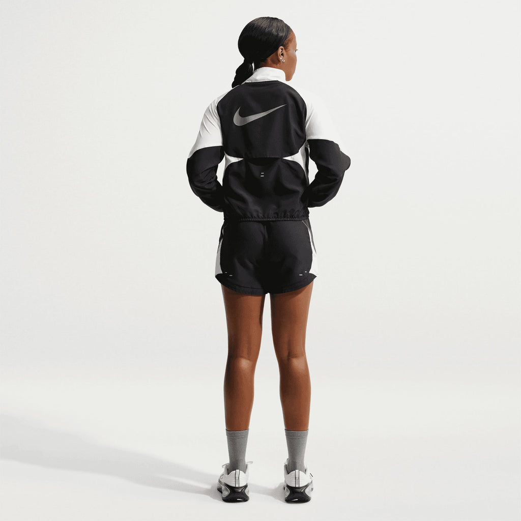 Women's Dri-FIT Tempo Swoosh 1/2 Zip Running Jacket Black / White / Cool Grey