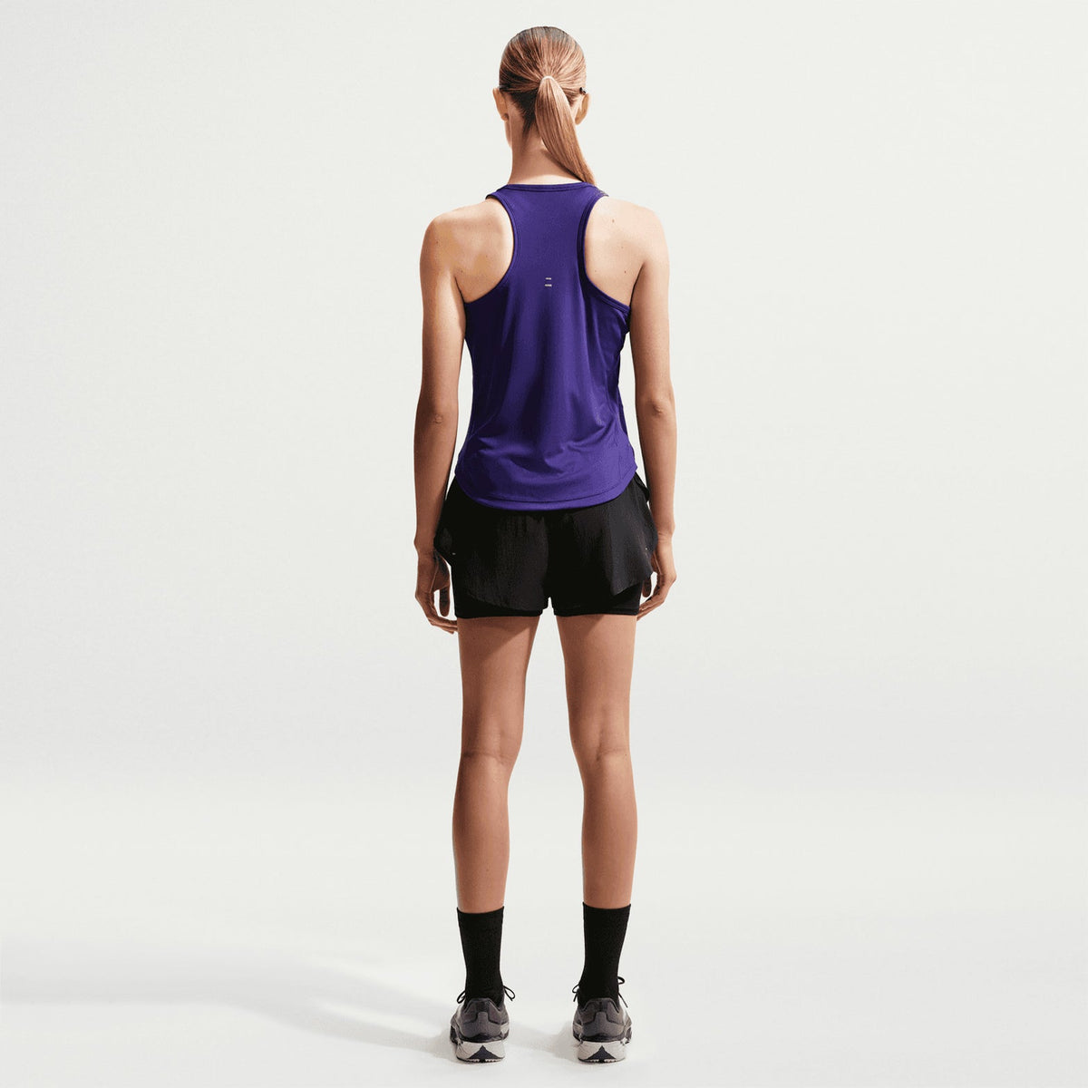 Women's Flow Dri-FIT High-Waisted 2 in 1 Shorts Black / Black