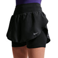 Women's Flow Dri-FIT High-Waisted 2 in 1 Shorts Black / Black