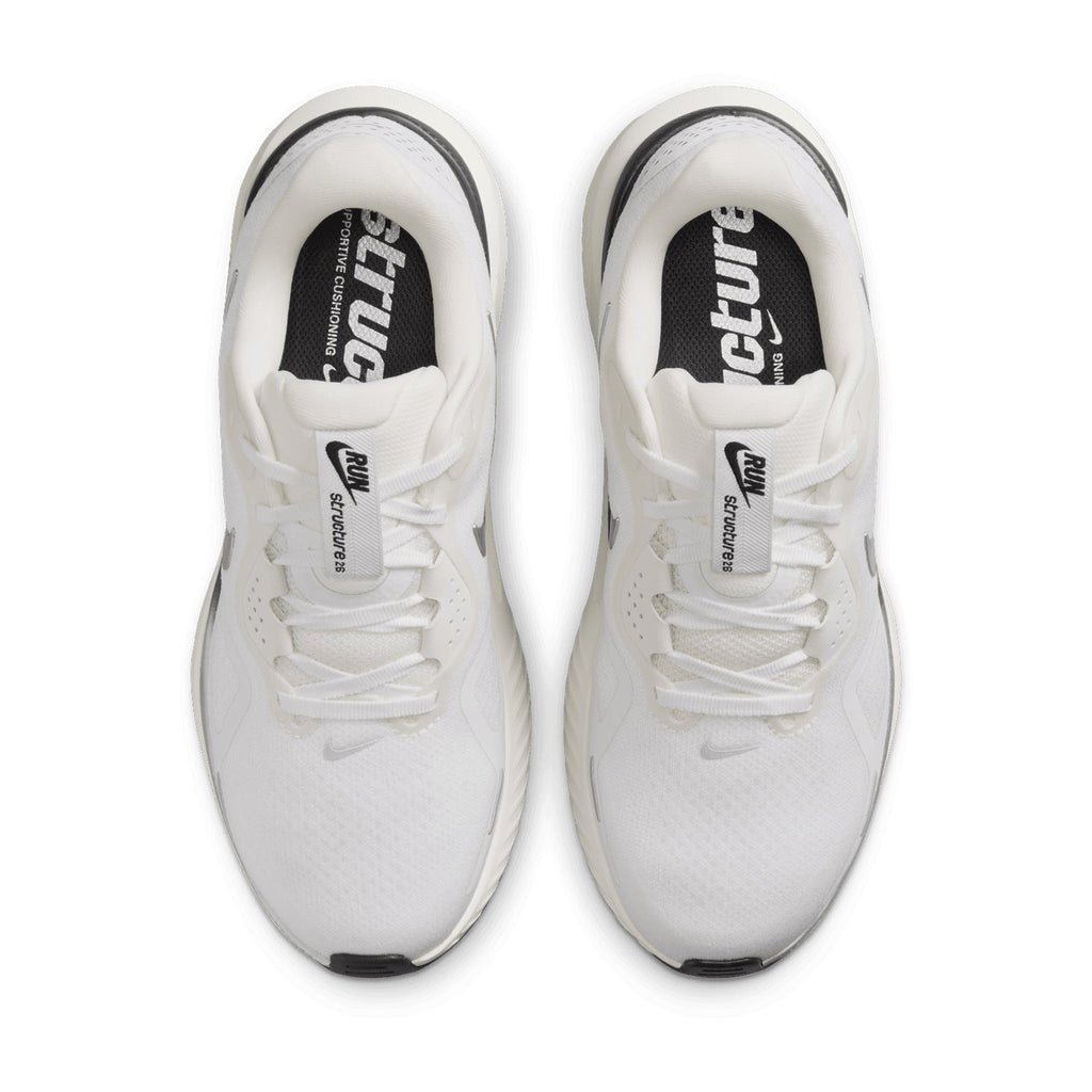 Women's Structure 26 ESS Running Shoes Summit White / Anthracite / Metallic Silver
