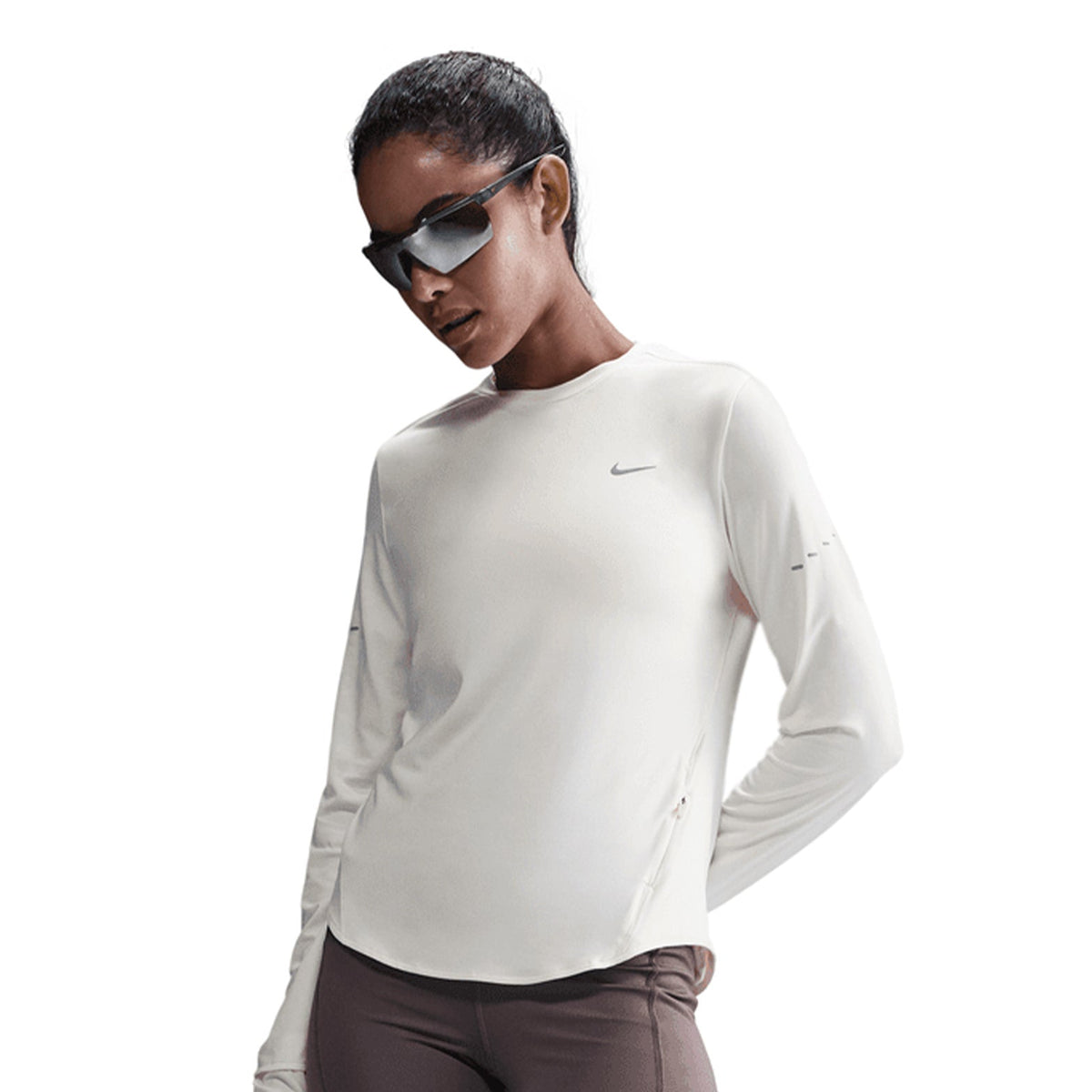 Women's Swift Dri-FIT UV Crew-Neck Running Top Sail