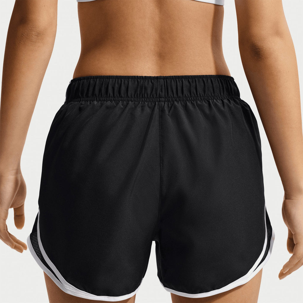 Women's Tempo Dri-FIT Mid Rise Running Shorts Black / Black / White