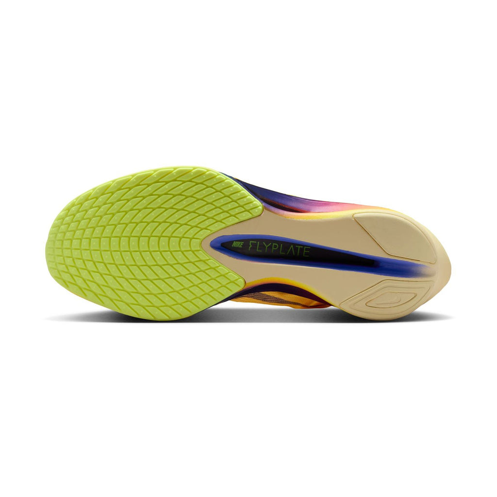 Women's Vaporfly 4 Running Shoes Citron Pulse / Laser Orange / Volt Ice / Indigo Burst