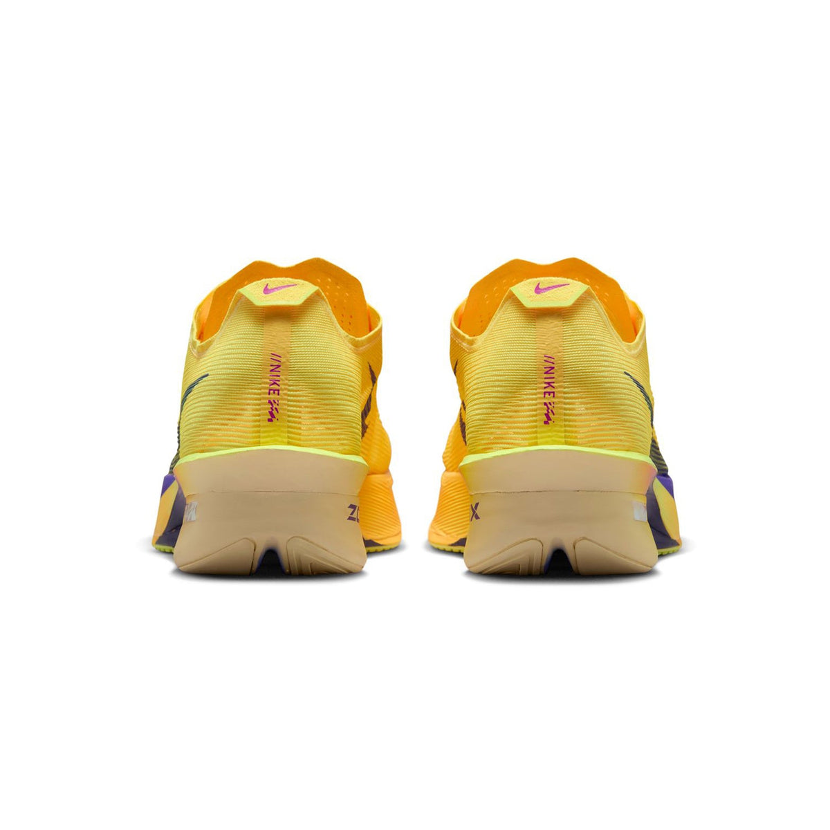Women's Vaporfly 4 Running Shoes Citron Pulse / Laser Orange / Volt Ice / Indigo Burst