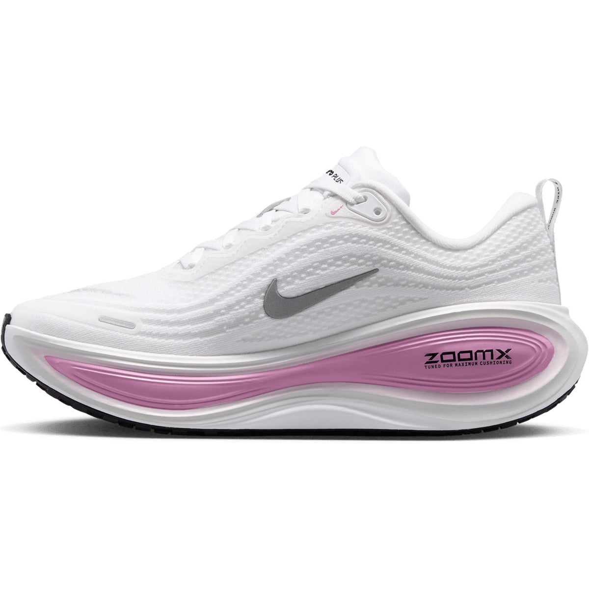 Women's Vomero Plus Running Shoes White / Bleached Lilac / Summit White / Metallic Silver