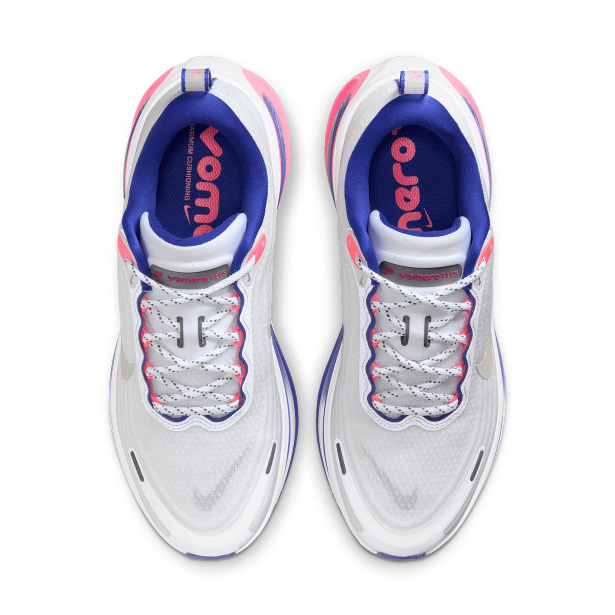 Women's Vomero Plus SE Running Shoes White / Concord / Hyper Pink / Metallic Silver