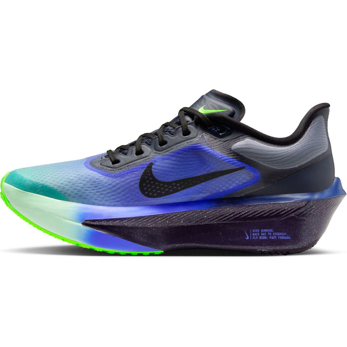 Women's Zoom Fly 6 GLAM Running Shoes Dark Obsidian / Black / Racer Blue