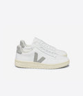 Women's V-12 LEATHER WHITE LIGHT GREY
