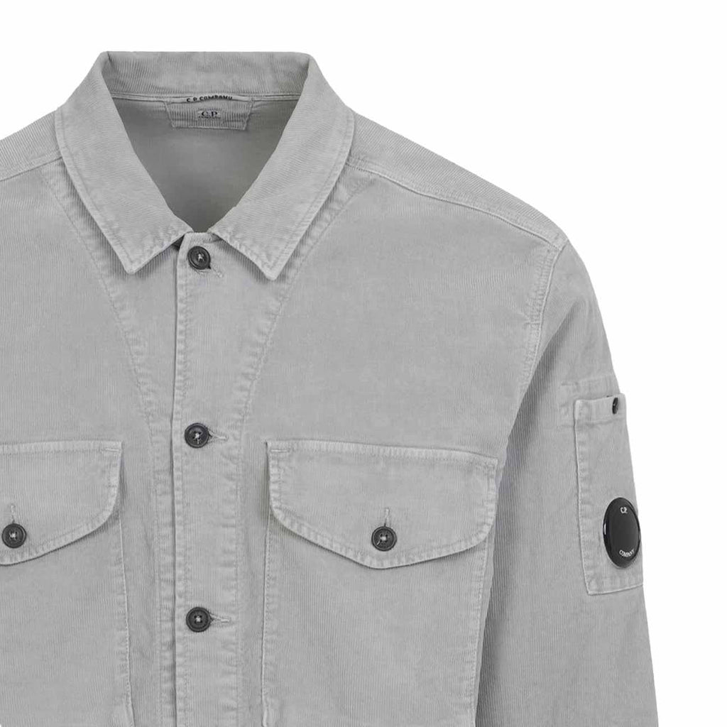 [C.P. Company] Corduroy Lens Overshirt In London Fog
