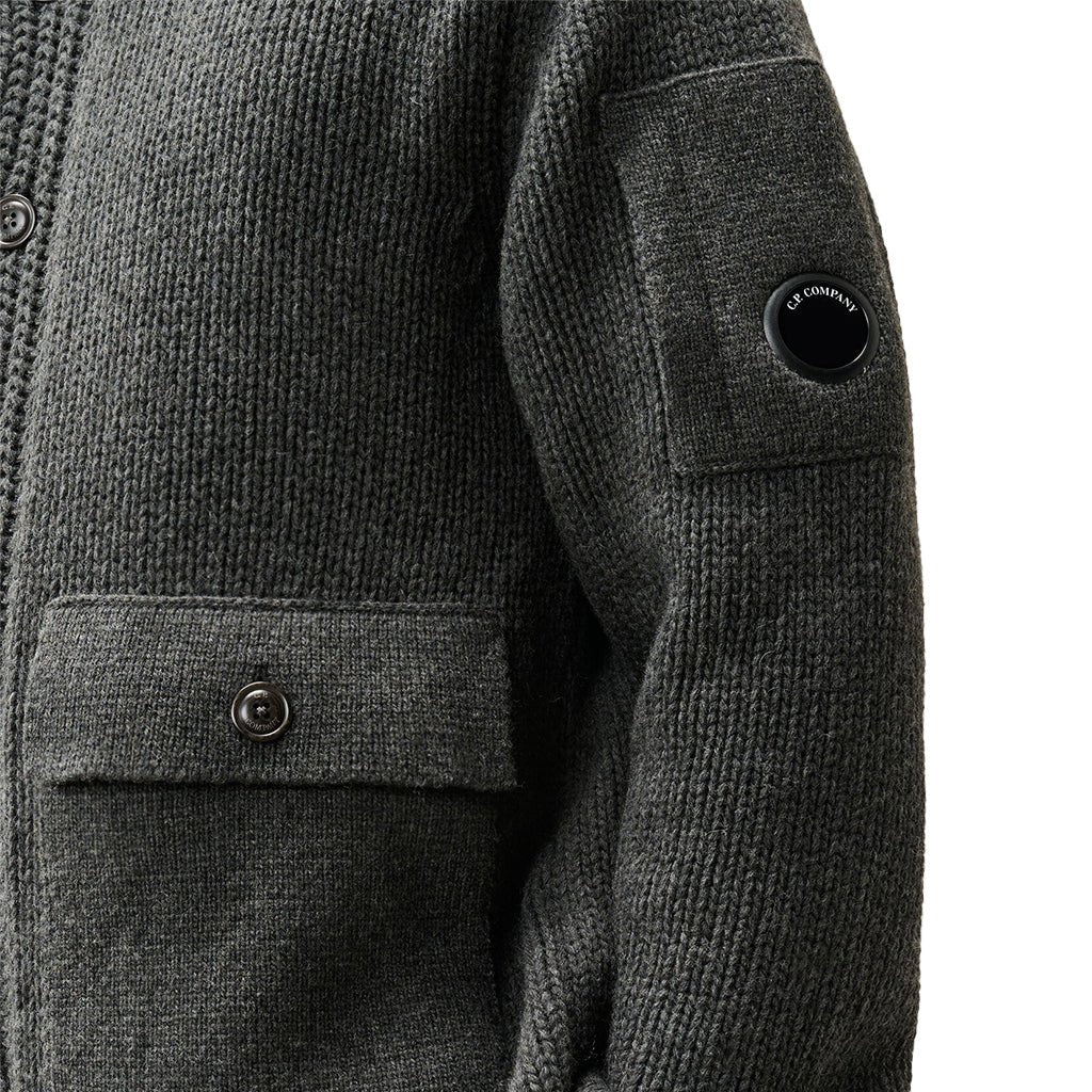 [C.P. Company] Lambswool GRS Knitwear Cardigan