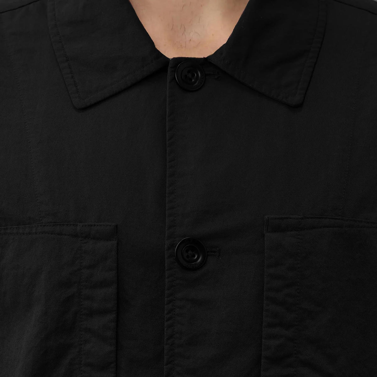 [C.P. Company] Overshirt Diagonal Flatt Nylon in Black