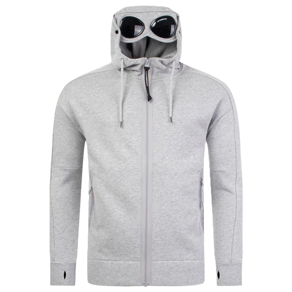 [C.P. Company] Diagonal Raised Fleece Goggle Hoodie