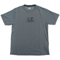 [C.P. Company] Tacting Piquet Embroidery T-shirt in Smoked Pearl- Grey