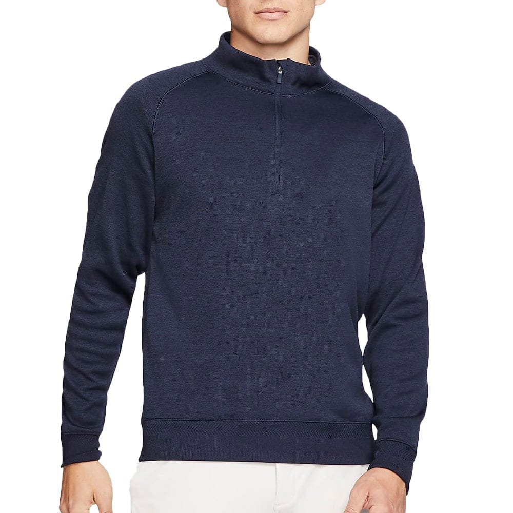 Nike Dri-Fit Player Half Zip Long Sleeve Top - Obsidian/Black
