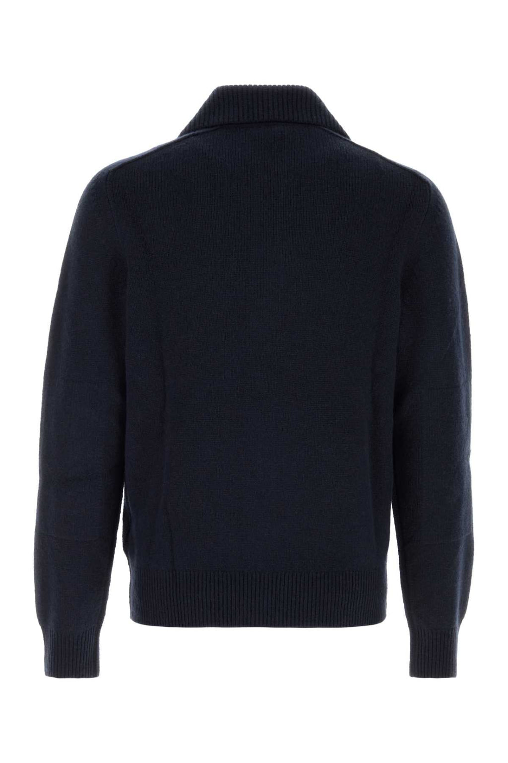 Burberry Cashmere Button-Front Cardigan — Navy