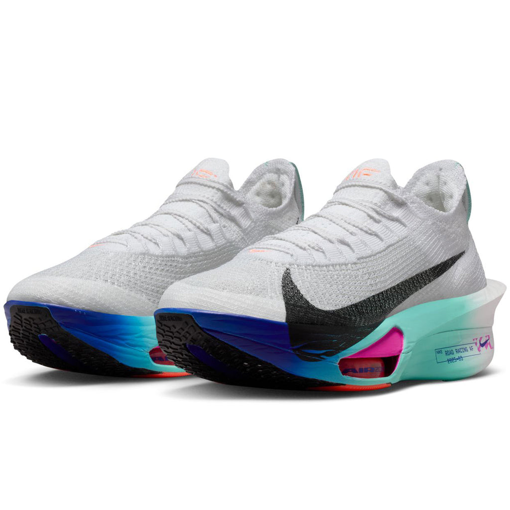 Women's Alphafly 3 Running Shoes White / Black / Hyper Turquoise / Concord
