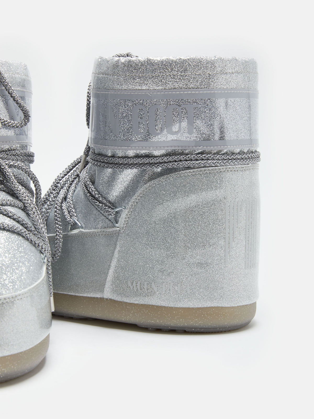 Icon Low Silver Glitter Boots