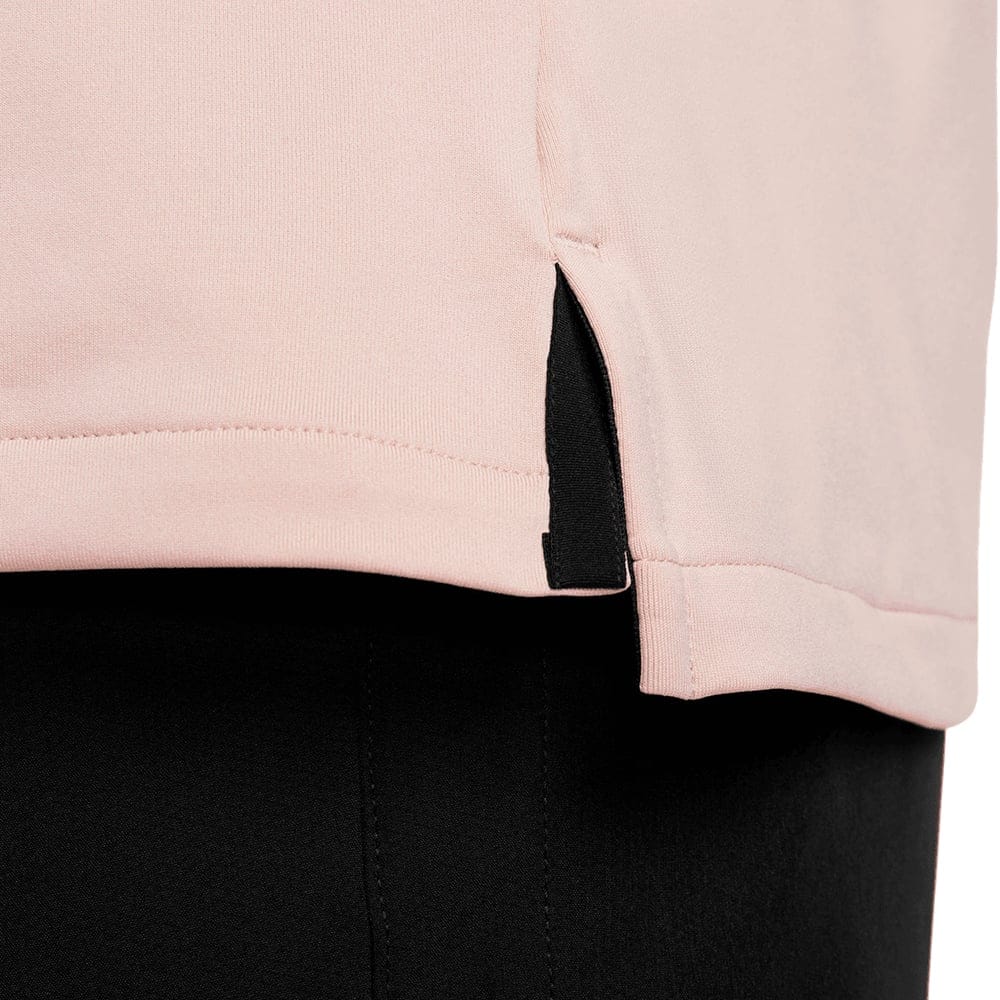 Nike Dri-FIT Tour Solid Polo Shirt - Pink Oxford/Black