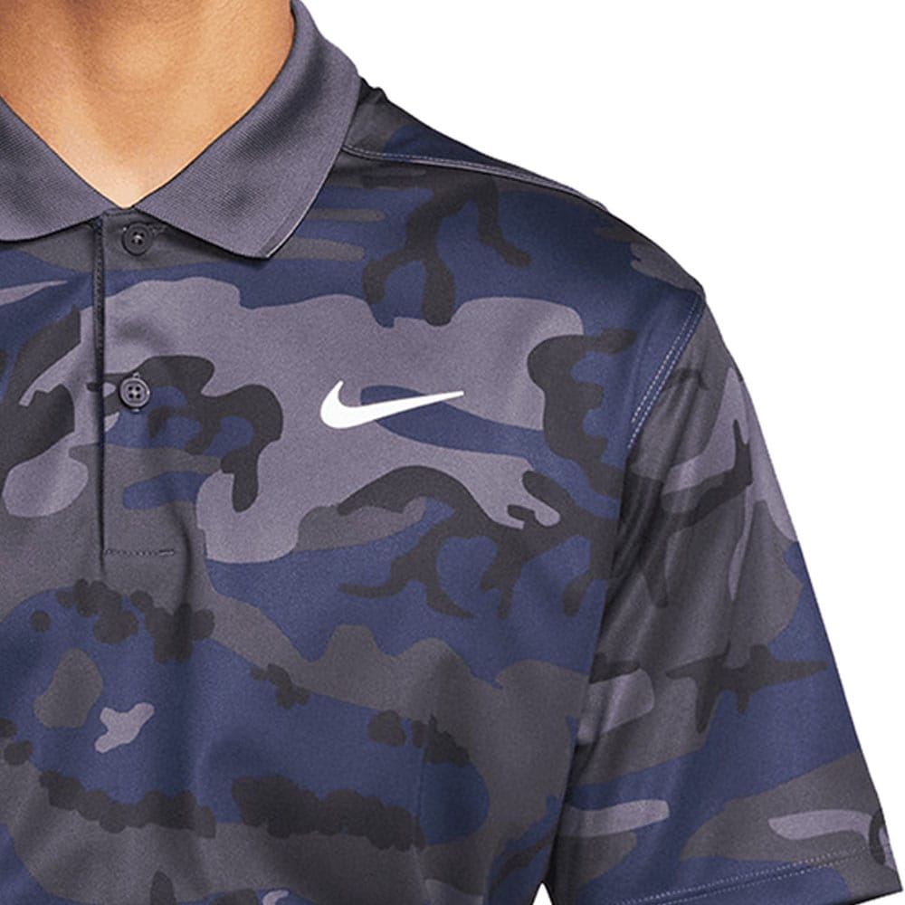 Nike Dri-FIT Victory+ Camo Polo Shirt - Gridiron/Gridiron/White