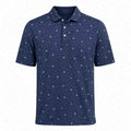 Nike Par Dri-Fit Microprint Birds Polo Shirt - Diffused Blue