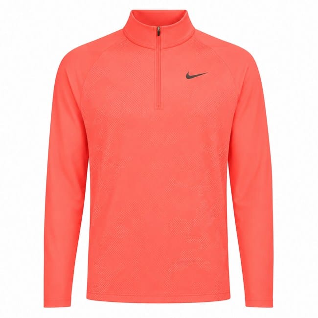 Nike Dri-FIT ADV Tour 1/2 Zip Pullover - Ember Glow/White