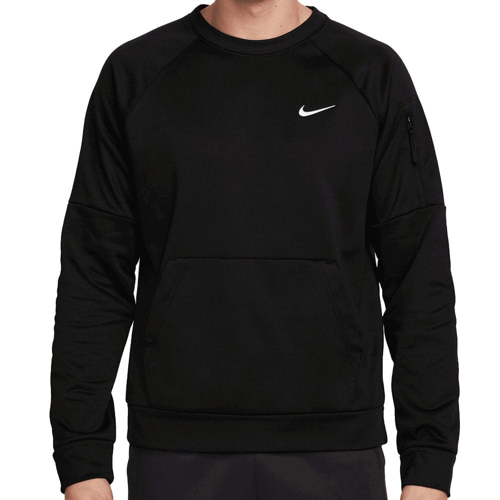 Nike Therma-FIT Crewneck Sweater - Black/White
