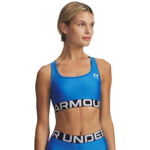 UA HeatGear Mid Branded Sports Bra