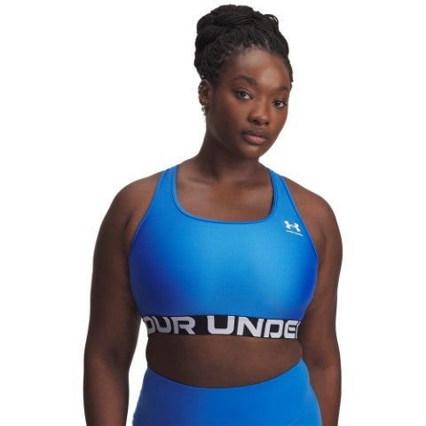 UA HeatGear Mid Branded Sports Bra