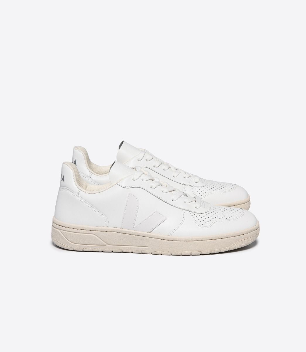 Women's V-10 LEATHER WHITE