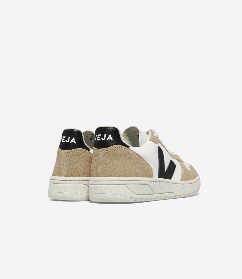 Men's V-10 Chromefree Leather White Black Sahara