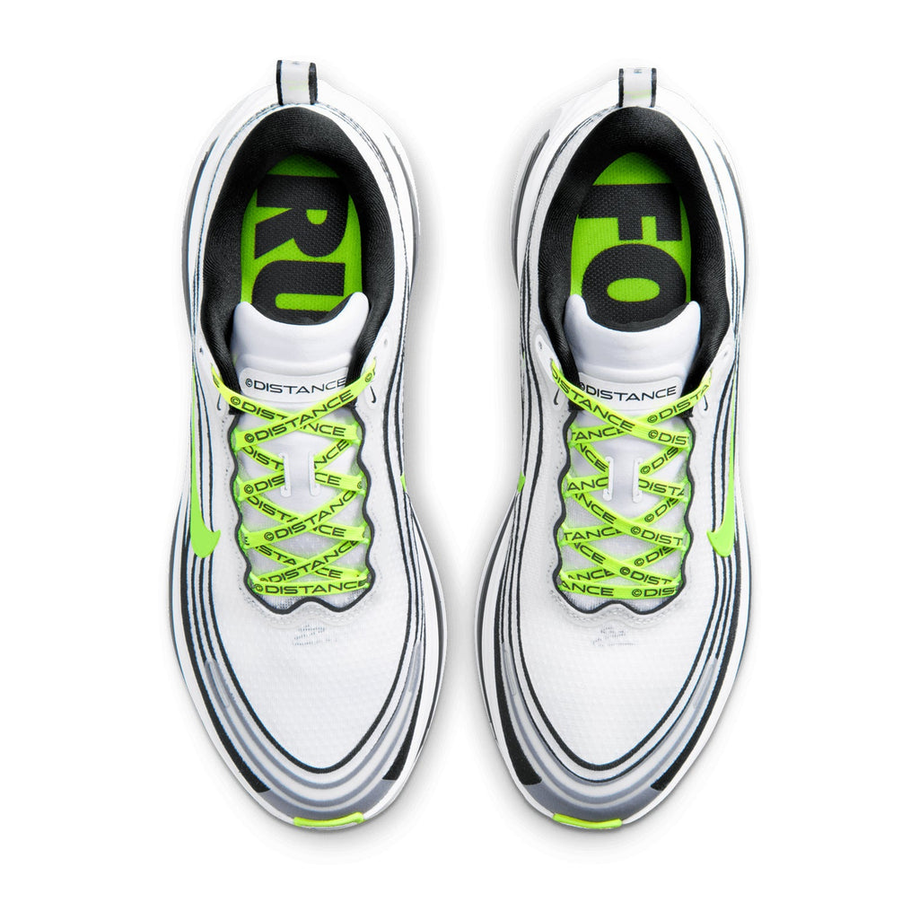 x DISTANCE Men's Vomero Plus Running Shoes White / Black / Volt / Metallic Silver