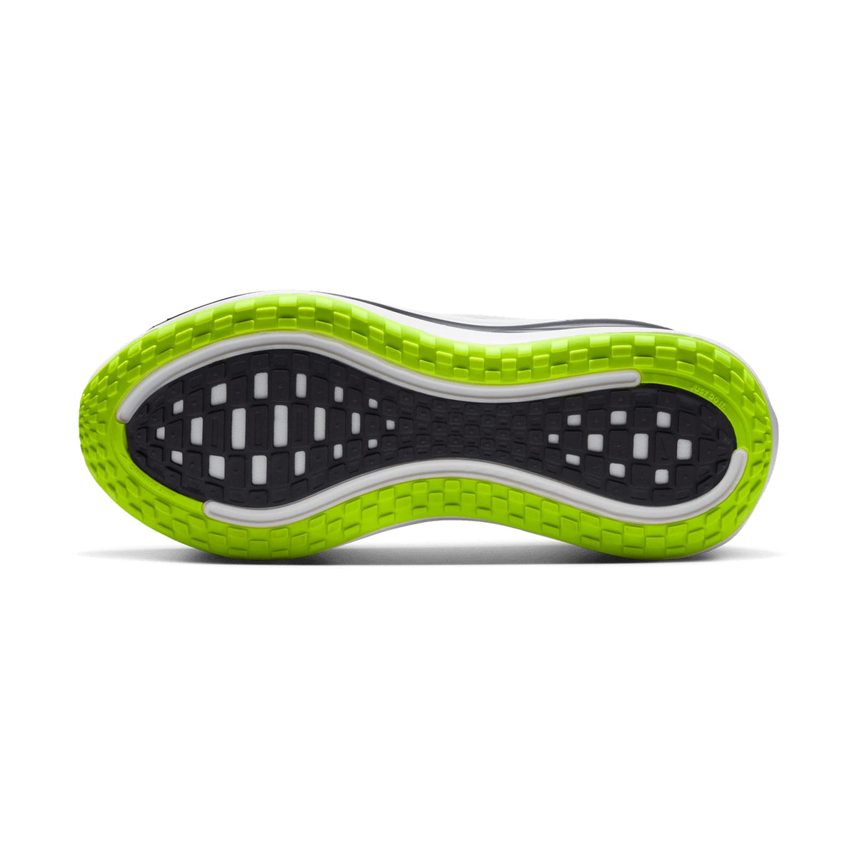 x DISTANCE Men's Vomero Plus Running Shoes White / Black / Volt / Metallic Silver