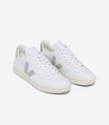Men's V-12 LEATHER WHITE LIGHT GREY